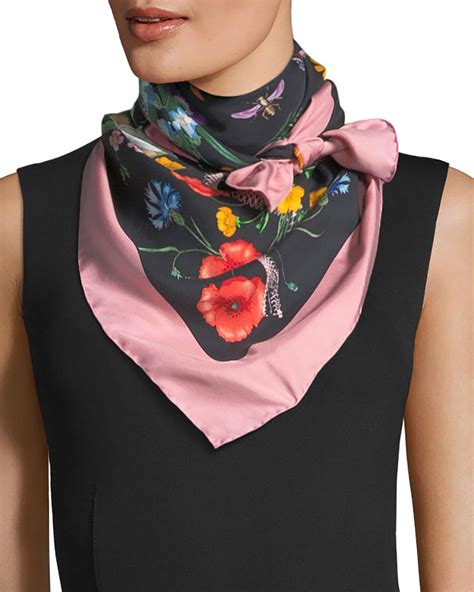 gucci flower bouquet|Gucci flower print scarf.